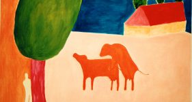 Dieren kunst, hedendaagse schilderkunst, kunstenaar Wietske Lycklama à Nijeholt