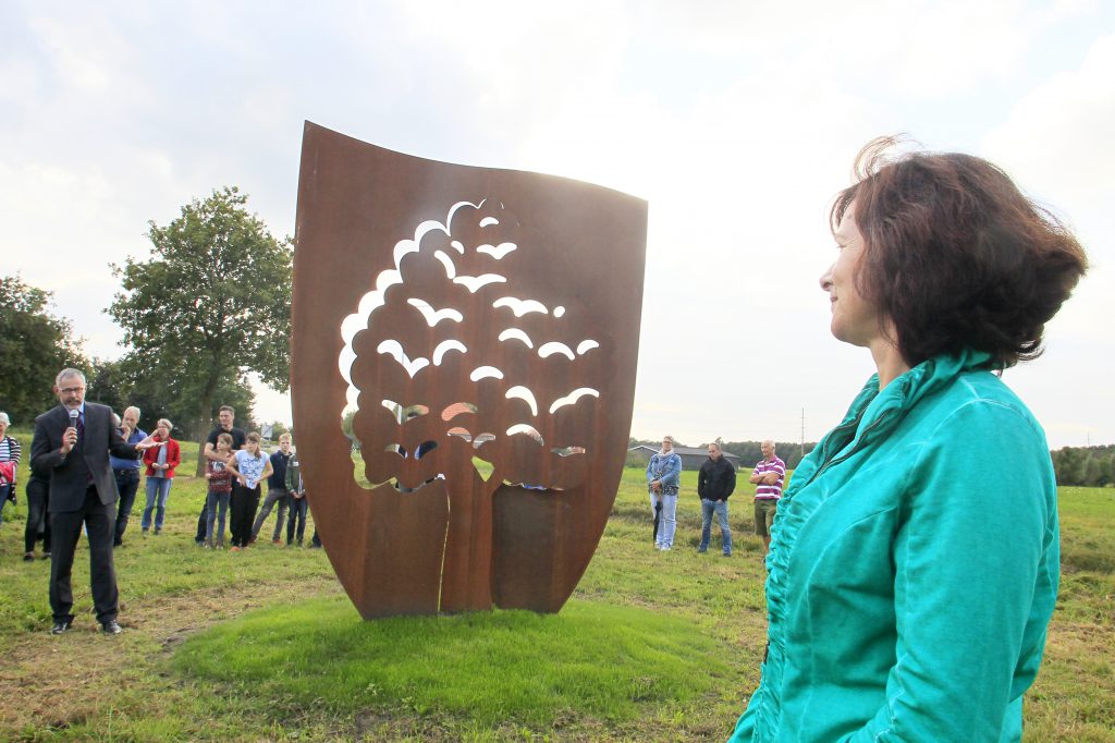 Cortenstaal kunstwerk, kunstenaar Wietske Lycklama à Nijeholt, foto: Sietse de Boer