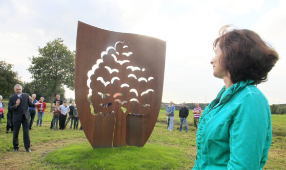Cortenstaal kunstwerk, kunstenaar Wietske Lycklama à Nijeholt, foto: Sietse de Boer