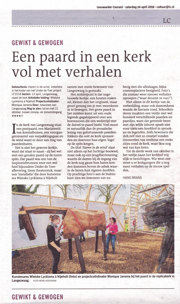 LC-Haren-in-de-Wind, recensie-met-vier-sterren-****, kunstinstallatie in de open lucht, begraafplaats, kunstenaar Wietske Lycklama à Nijeholt