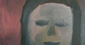 Droommeisje, figuratief portret schilderij, zelfportret, schilderij aan de muur kopen, hedendaagse schilderkunst, kunst kopen, kunstverzamelaarsechtpaar, kunstenaar Wietske Lycklama à Nijeholt