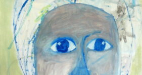 Zelfportret, hedendaagse schilderkunst, kunst kopen friesland, kunstenaar Wietske Lycklama à Nijeholt