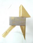 Houten Gouden paardje, houten paardjes, kunst object, kunst kopen, sculptuur kopen, kunstenaar Wietske Lycklama à Nijeholt