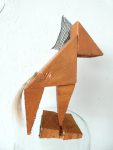 Houten Tang paardje, kunstbeeld, houten paardje, paardenhaar, kunst kopen, kunstenaar Wietske Lycklama à Nijeholt