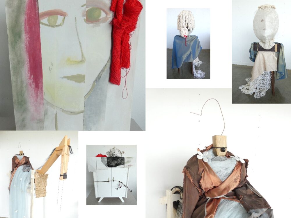 Textielkunst, ruimtelijk werk, Jonkvrouw Doorn, Madonna, Amazone paard, hedendaagse textielkunst, Wietske Lycklama à Nijeholt 
