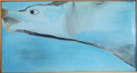 Wolf, olieverf schilderij, schilderij dieren, kunstschilderij dieren, figuratieve kunst, kunst aan de muur kopen, kunstverzamelaars, Wietske Lycklama à Nijeholt