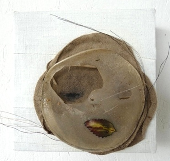 Dromen, media schilderij, textiel kunstwerk, kunstobject aan de muur, kunstbeeld, portret, kunst kopen online, hedendaagse kunst, Wietske Lycklama à Nijeholt